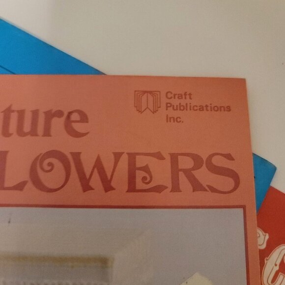 1970s Minitaures Instruction Booklets Dollhouse Decoup Light Flower Construction - Picture 10 of 16